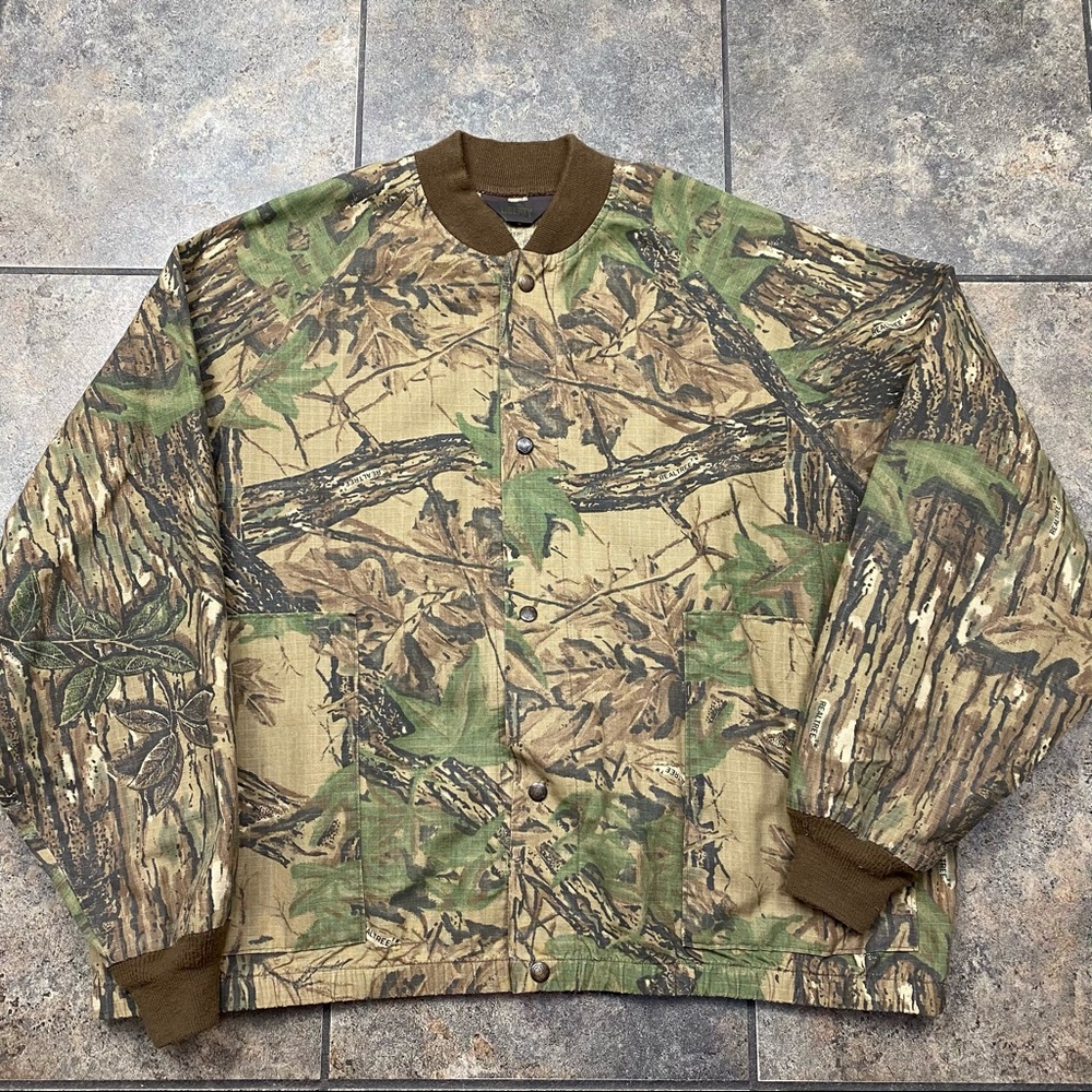 VTG 90’s Liberty Realtree Camo Full Zip Jacket Size XL